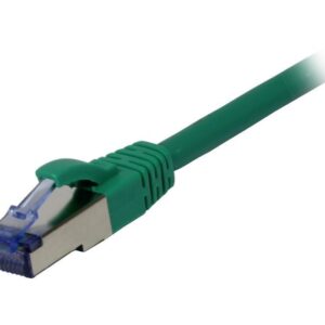 Patchkabel RJ45, CAT6A 500Mhz, 0.15m, grøn
