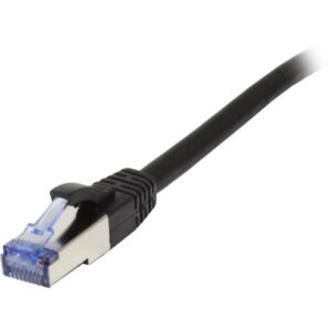 Patchkabel RJ45, CAT6A 500Mhz, 0.15m, sort