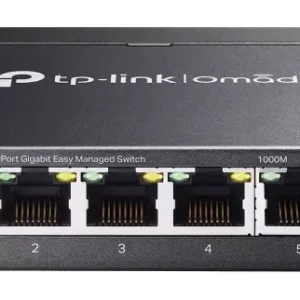 TP-LINK Omada Easy Managed Switch, 5x1G RJ45, Desktop, Fanless, Ext PSU