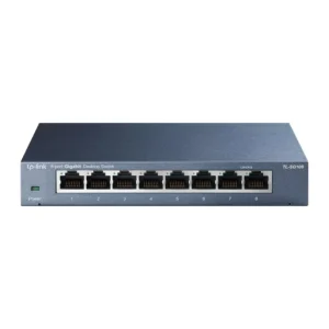 TP-LINK Unmanaged Pure-G Switch, 8x1G RJ45, Desktop, Fanless, Ext PSU
