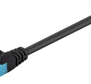 OneSEC CAT 6A UTP Cable, 0.25m, Black 500 MHz, AWG 26/7, U/UTP