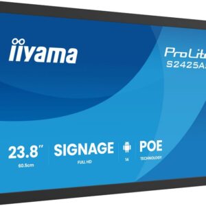 iiyama 24" Small Format Signage with Android 14+GMS, 5-year iiSignage2 licence
