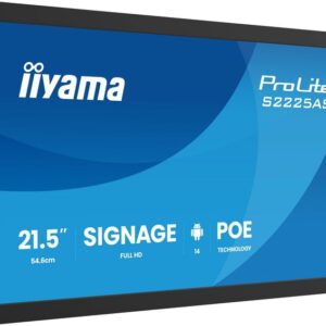 iiyama 21,5" Small Format Signage with Android 14+GMS, 5-year iiSignage2 CMS licence